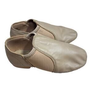 Capezio Split Sole Jazz Shoes Tan 11M Little Kid Runs Small Preowned
